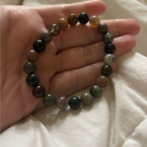 NEW JADE MIXED BEADED STRETCHY UNISEX BRACELET!